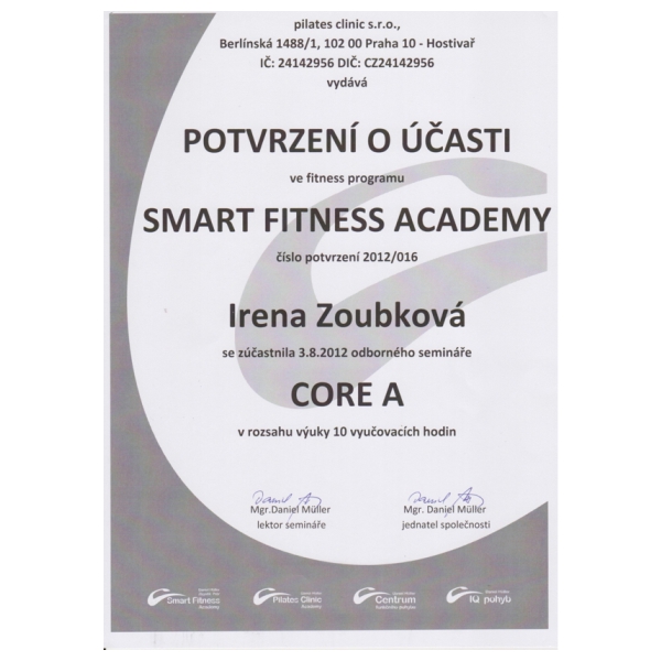 Irča Krejčí trenérka - trx, bosu, bodystyling, cvičení dětí, aerobik, osobní trénink